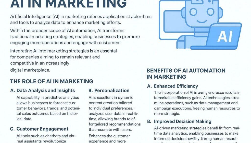 Harnessing AI in Marketing: Transforming Strategies through Automation and Personalization